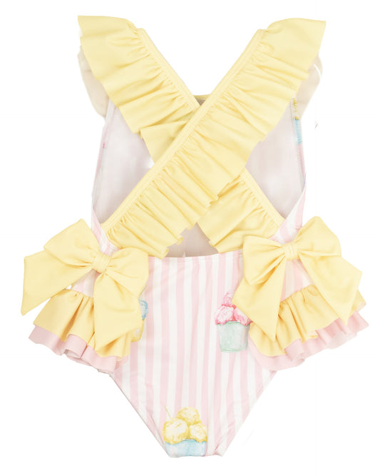 Meia Pata Ice Cream Print Swimsuit Barbados