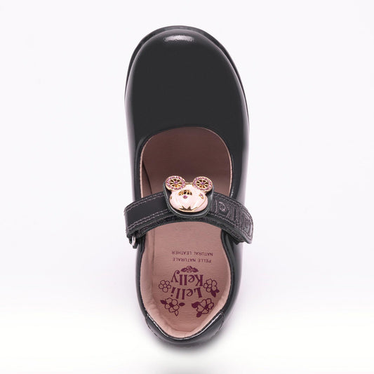 Lelli Kelly Grey Patent Princess School Shoes Carrie image 1