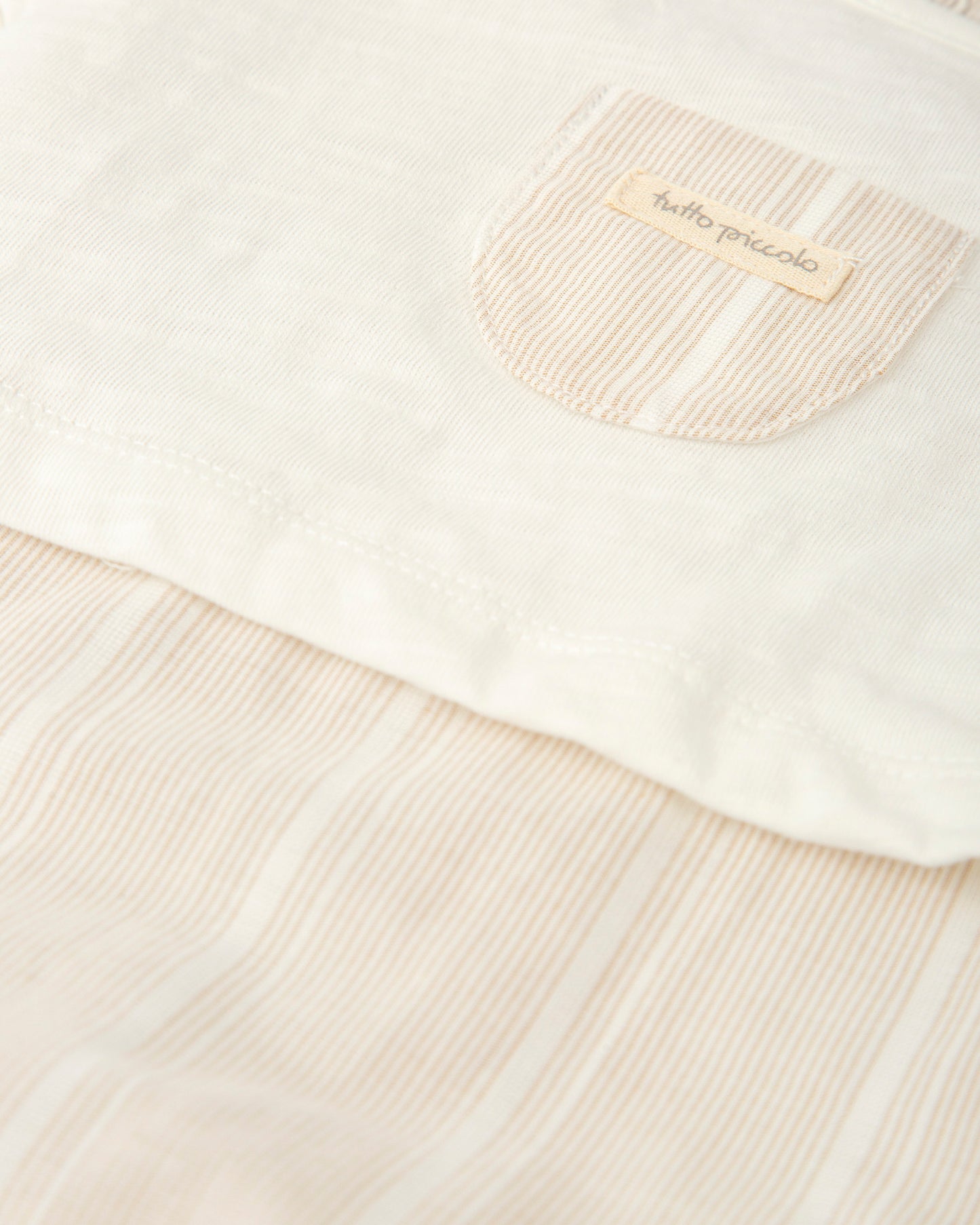 PRE ORDER Tutto Piccolo Baby Boys Cream Linen Romper 1422