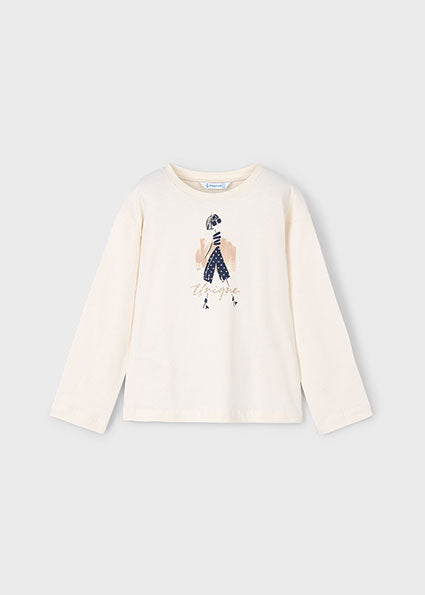 Mayoral Girls Navy Printed Velvet Legging Set 4715 4010