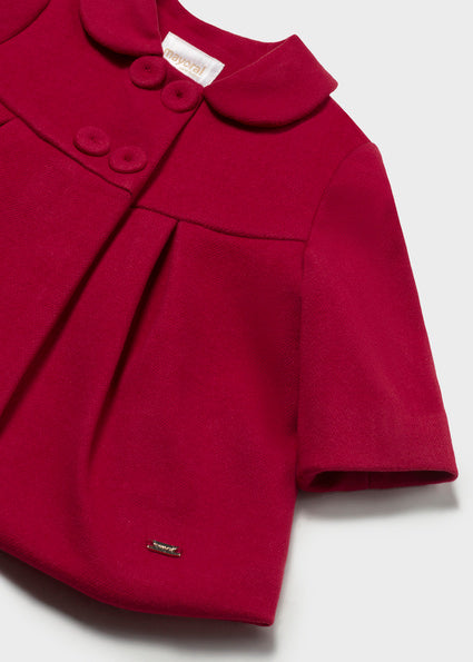 Mayoral Baby Girl Red Coat 2407