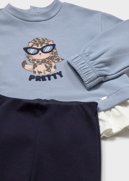 PRE ORDER Mayoral Baby Girls Navy Legging Set 2705