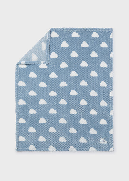 PRE ORDER Mayoral Baby Blue Faux Fur Cloud Blanket 9147