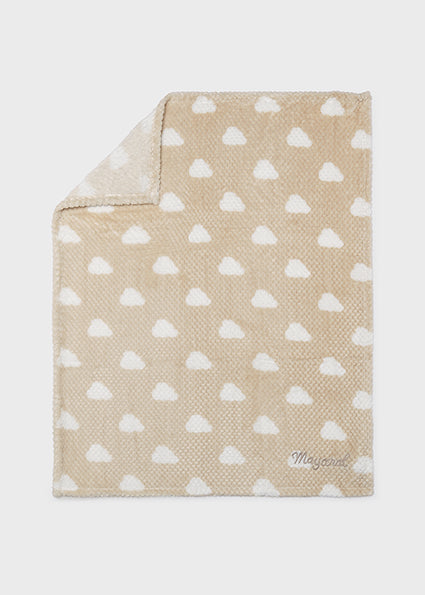 PRE ORDER Mayoral Baby Beige Faux Fur Cloud Blanket 9147