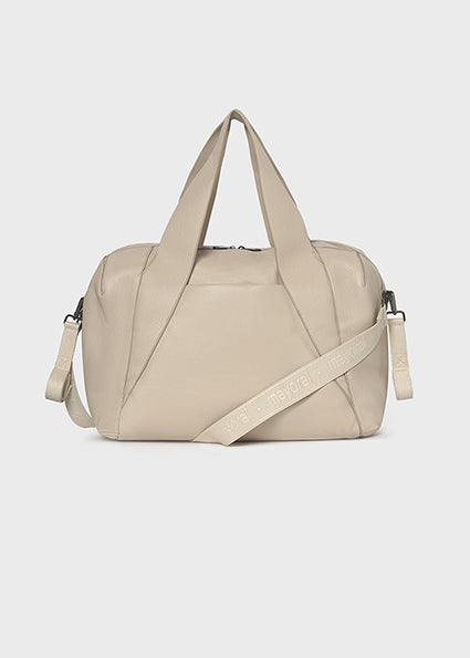 Mayoral Beige Faux Leather Baby Pram Bag 9155