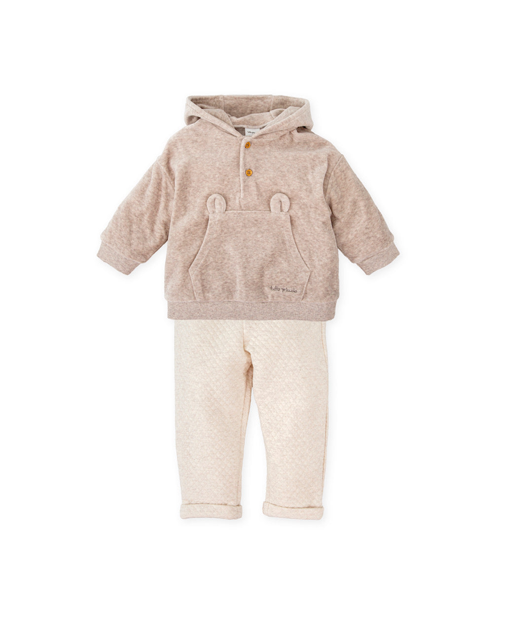 Tutto Piccolo Boys Beige Bear Tracksuit 1701