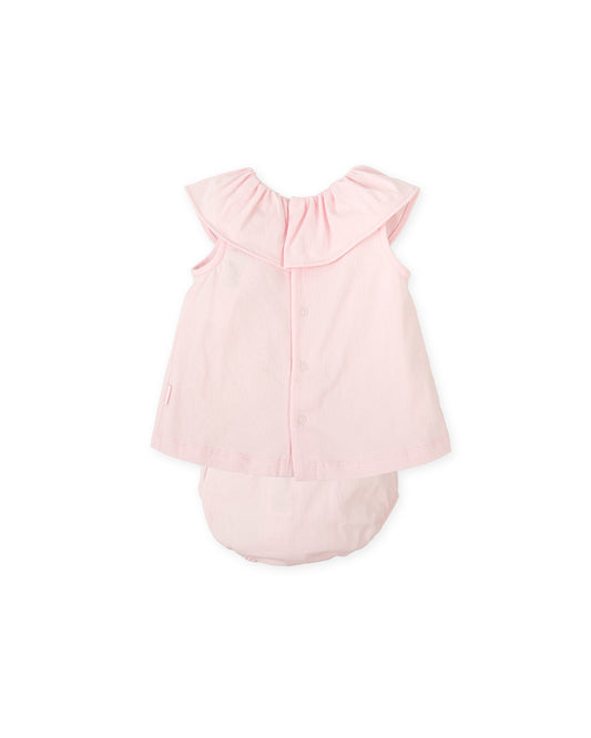 Tutto Piccolo Baby Girls Pink Dress & Pant Set 2286