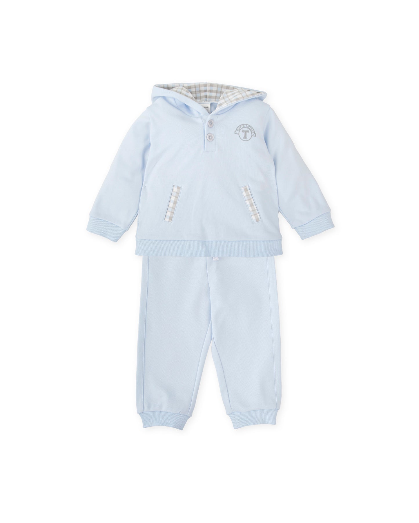 Tutto Piccolo Boys Blue Hooded Tracksuit 2714