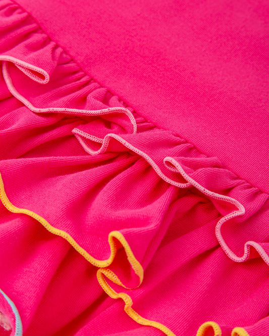 Agatha Ruiz De La Prada Fuchsia Ruffle Dress 8200