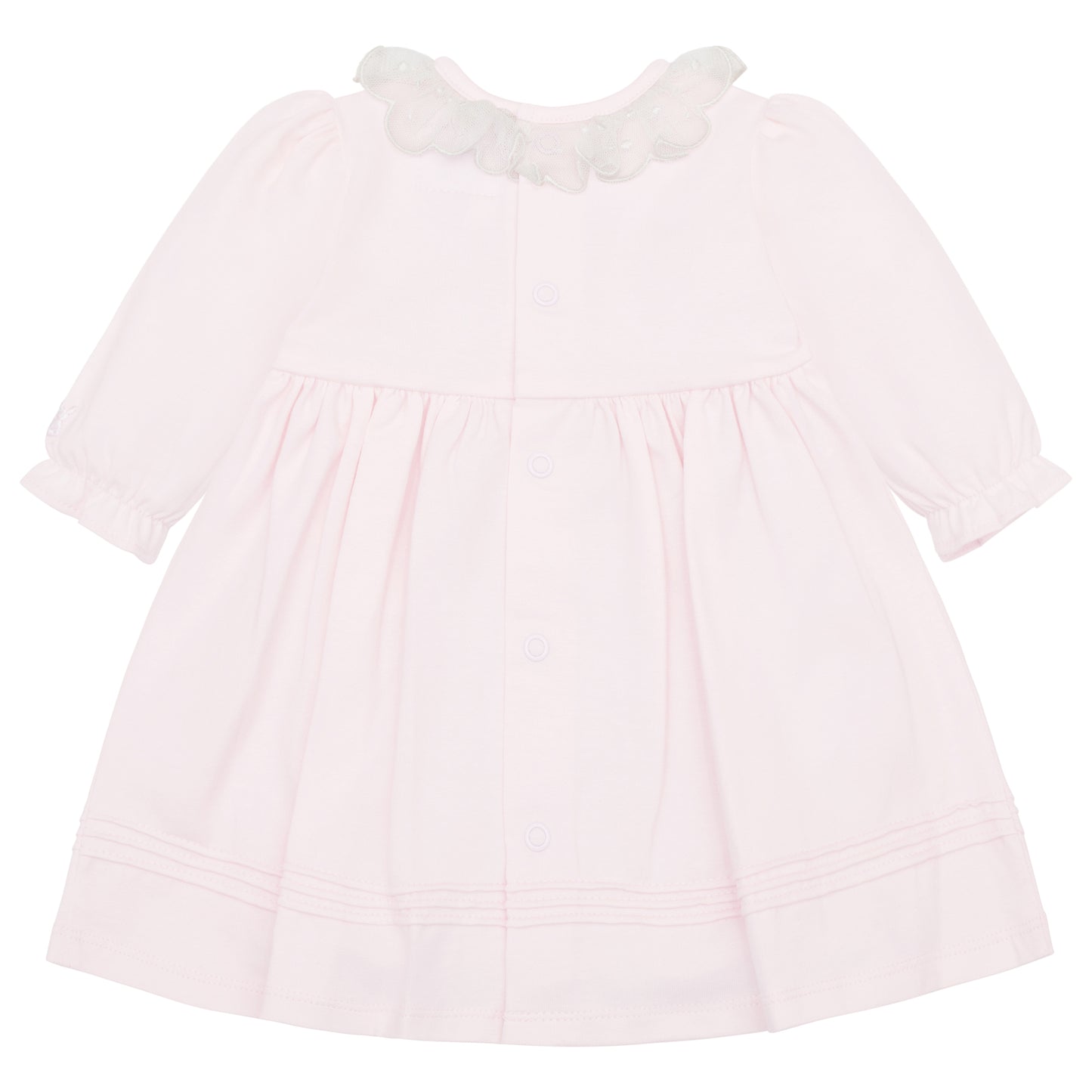Emile Et Rose Baby Girl Pink Embroidered Dress & Tights Set Kara