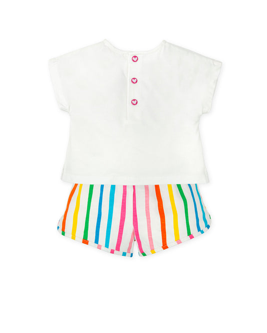 Agatha Ruiz De La Prada Multicolour Bow Short Set 8700