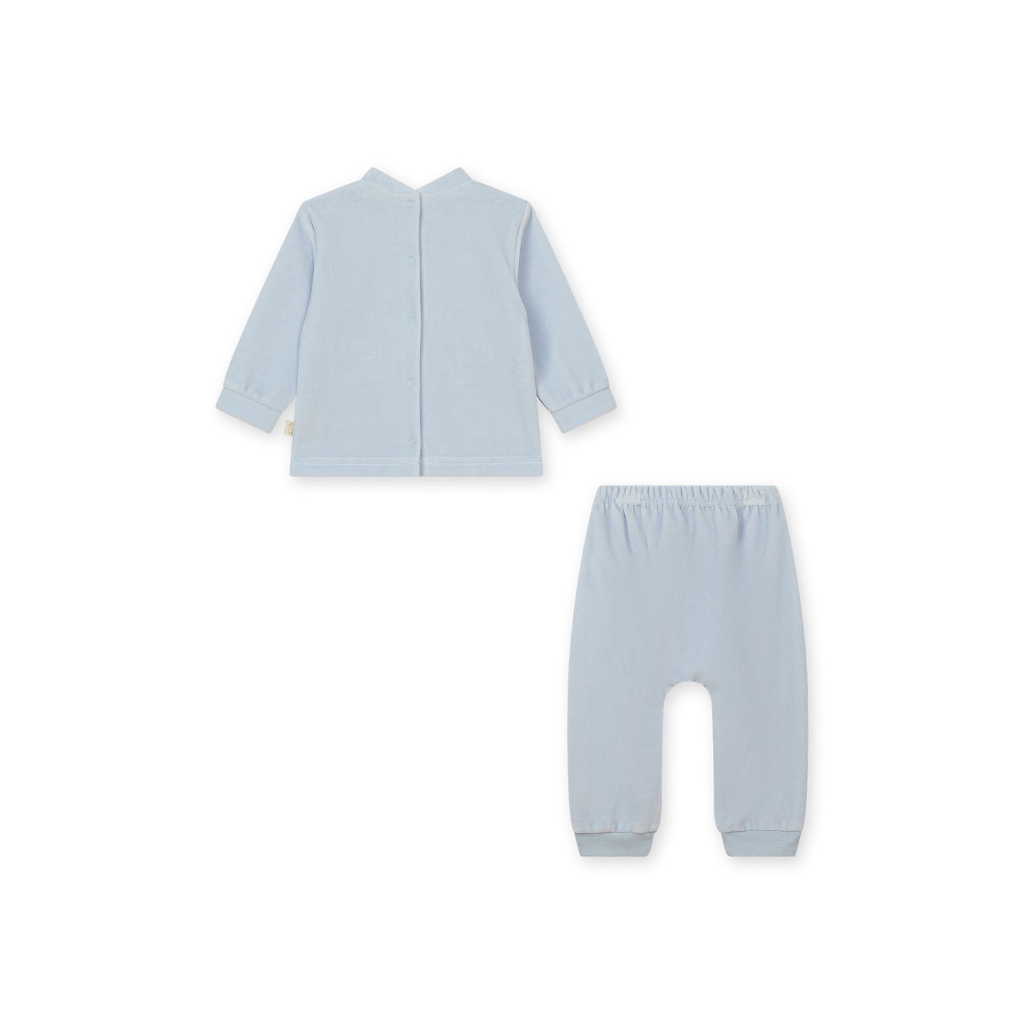 Baby Gi Blue Air Balloon Velour aTwo Piece Set AB55