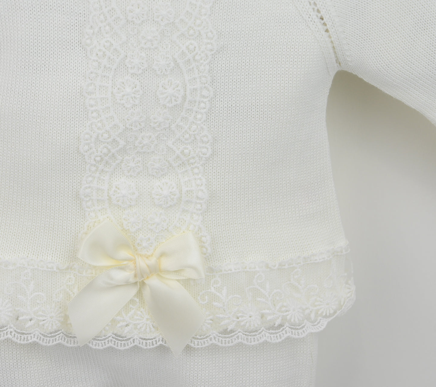 PEX Baby Girl Ivory 3 Piece Knitted Set Lara