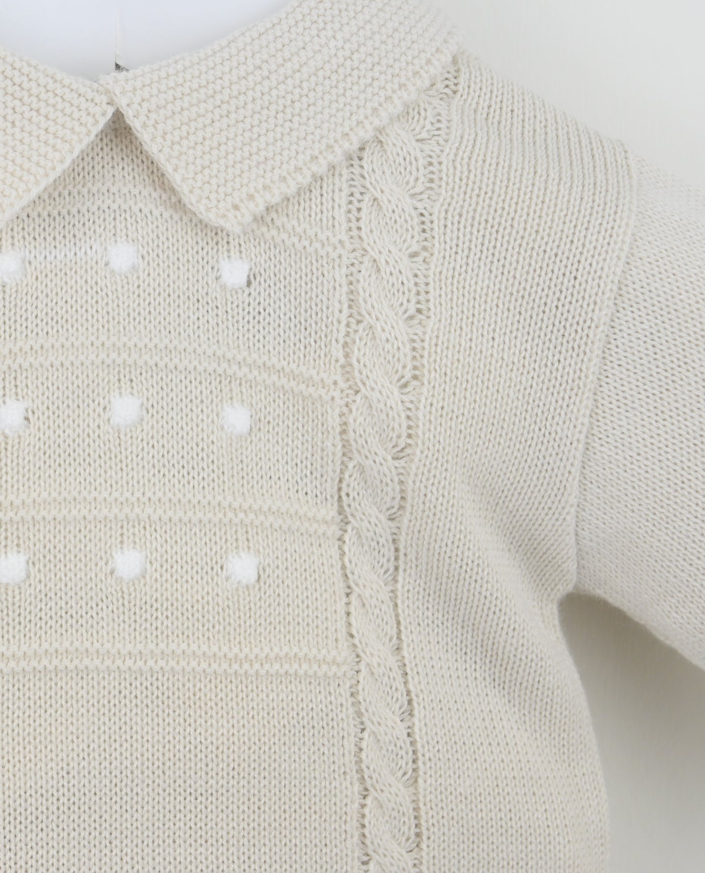 PRE ORDER PEX Baby Boy Beige Knitted Trouser Set Thomas