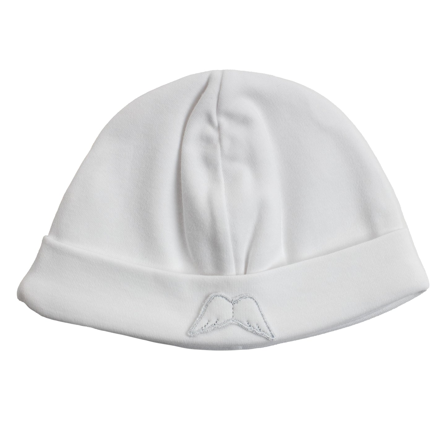 Baby Gi White Angel Wing Velour Beanie Hat AG252