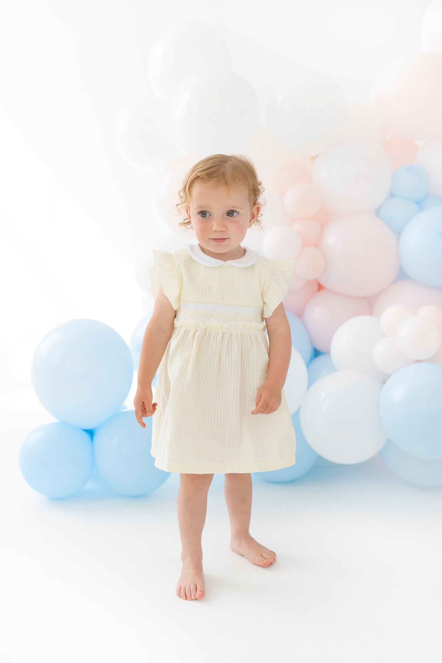 Blues Baby Girls Lemon Smocked Dress BB2267