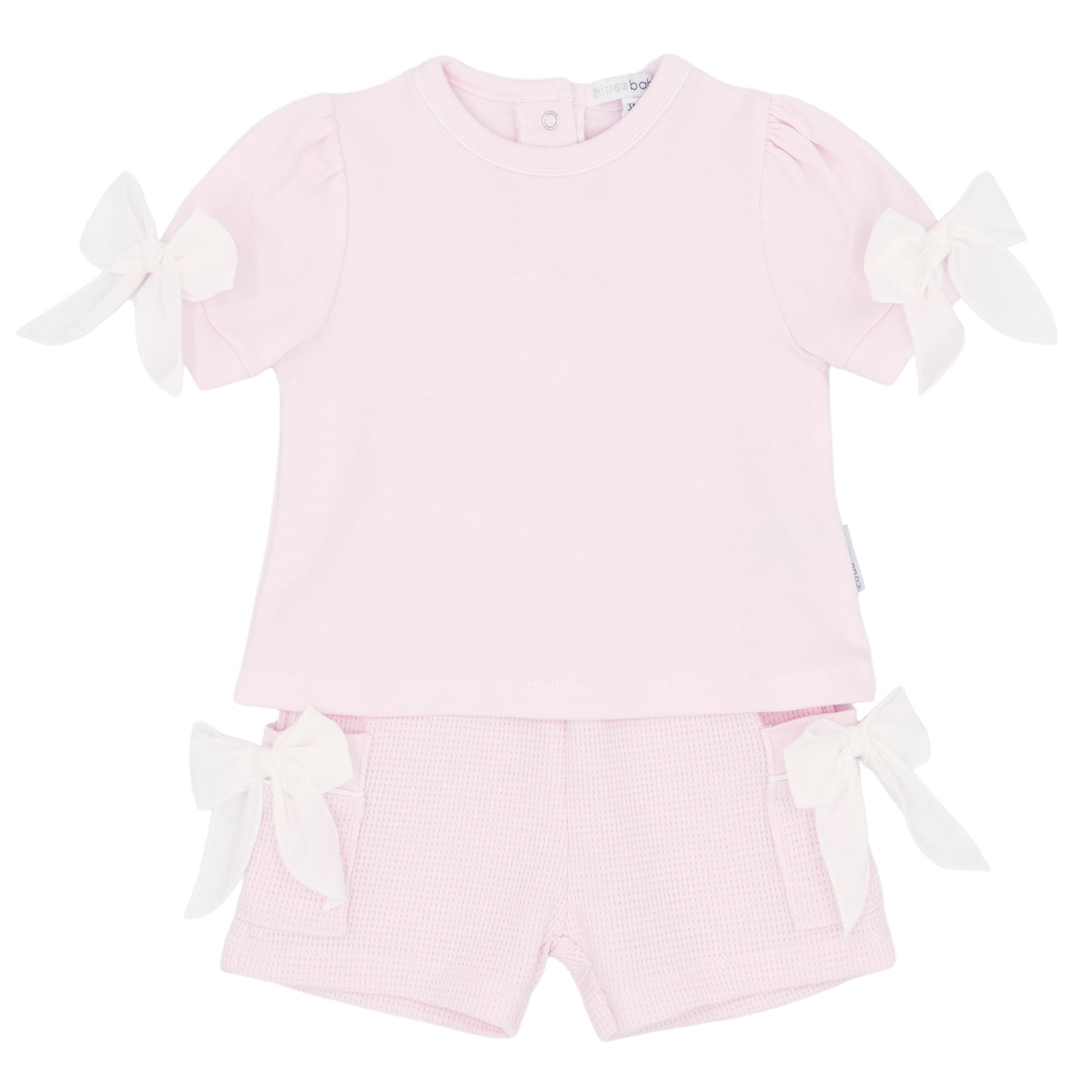 PRE ORDER Blues Baby Girls Pink Bow Short Set BB3078