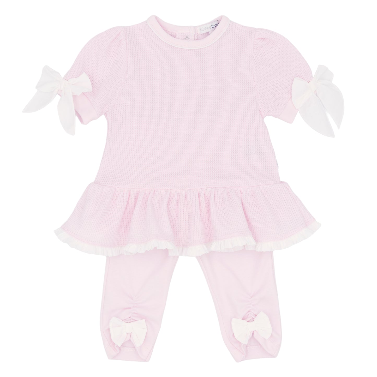 Blues Baby Girls Pink Bow Legging Set BB3079