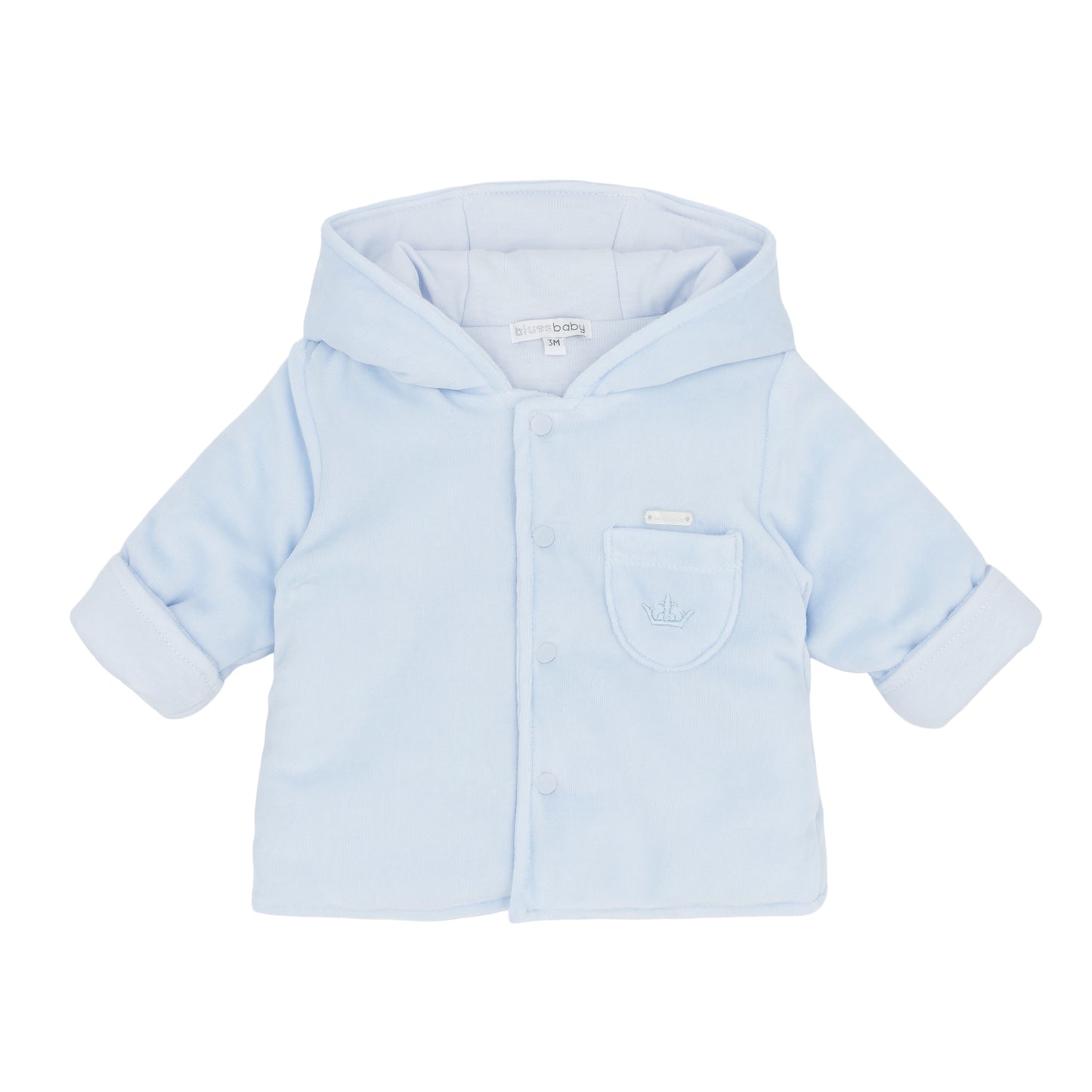 PRE ORDER Blues Baby Boys Blue Velour Jacker BB3106