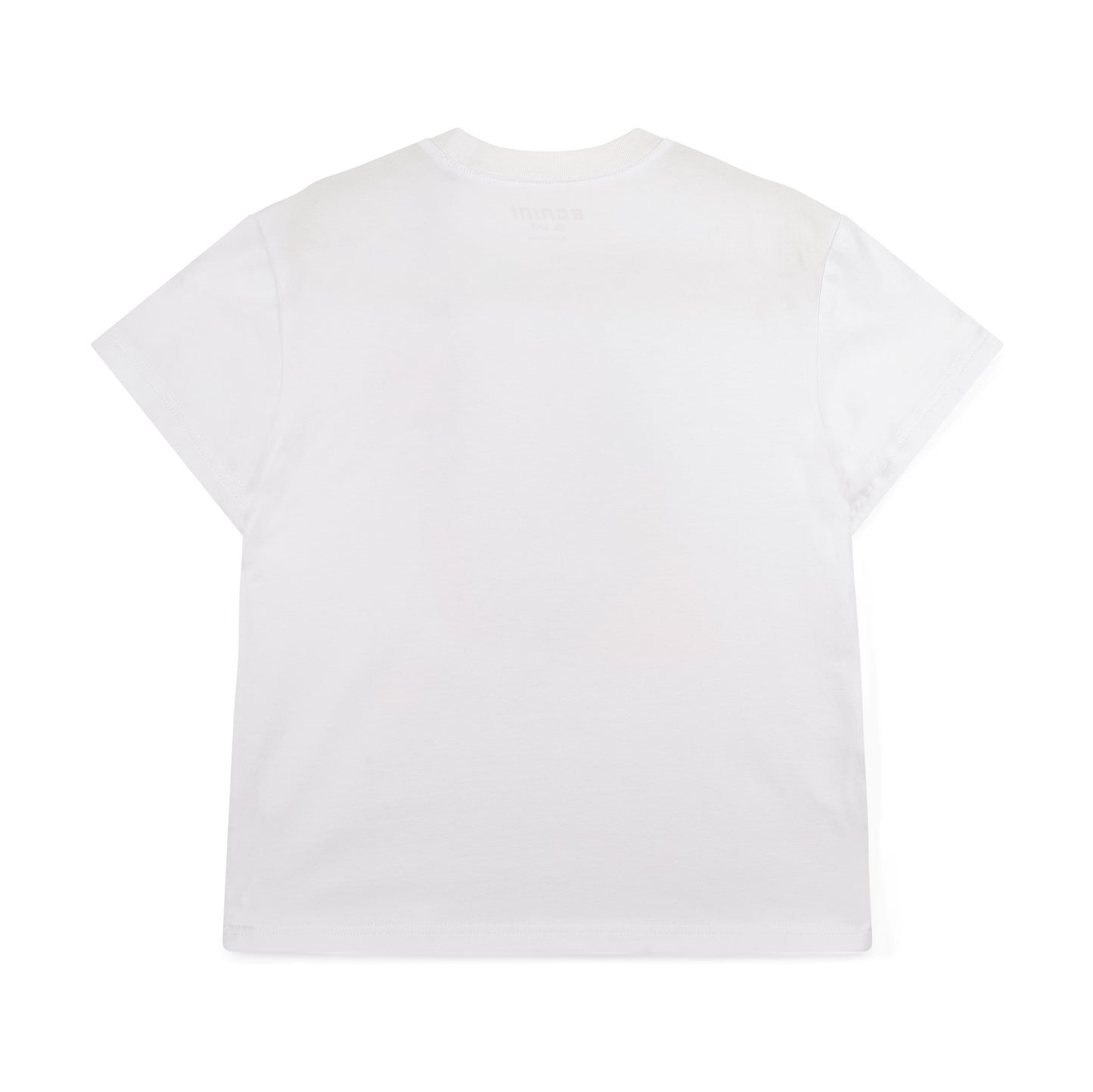 Bonini Girls White Oversized Logo T-Shirt Dynamic