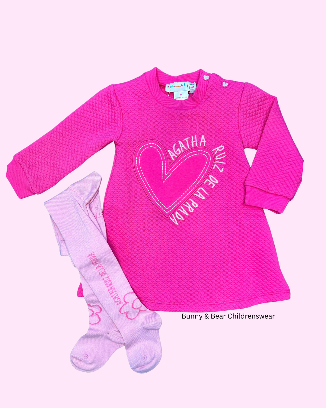 Agatha Ruiz De La Prada Fuchsia Dress & Tights 8281