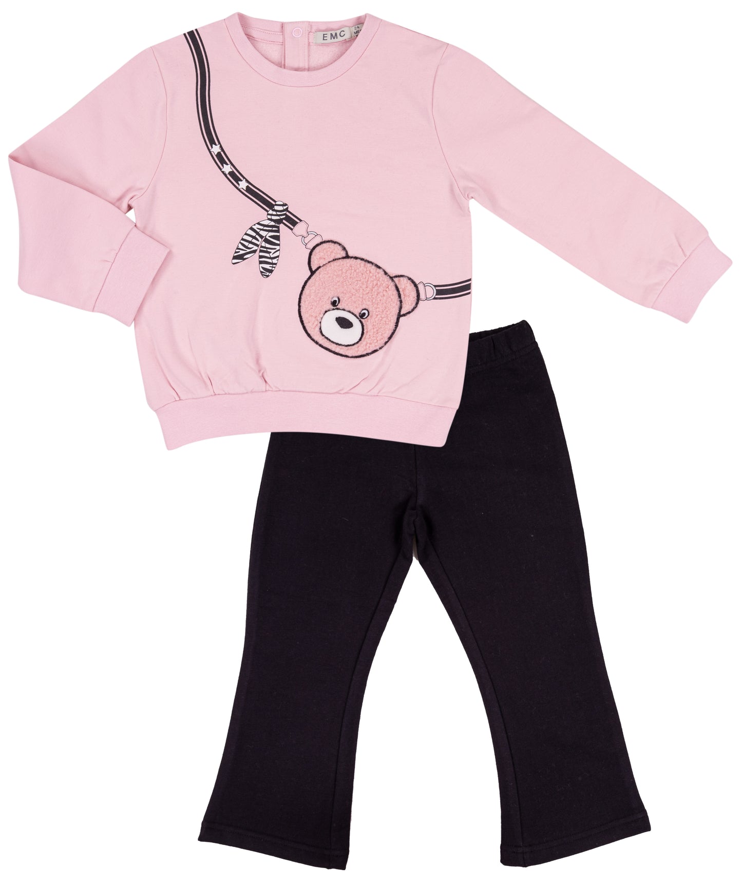 EMC Girls Pale Pink Fleece Set CO3719