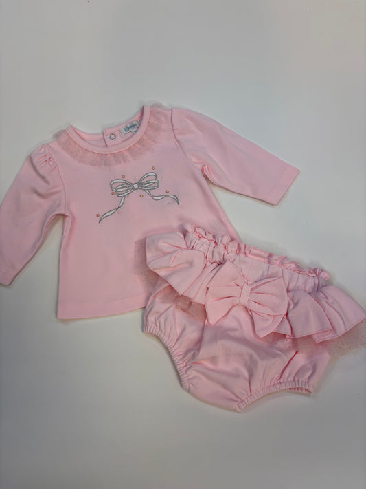 Mintini Baby Pink Top & Jam Pant 6798