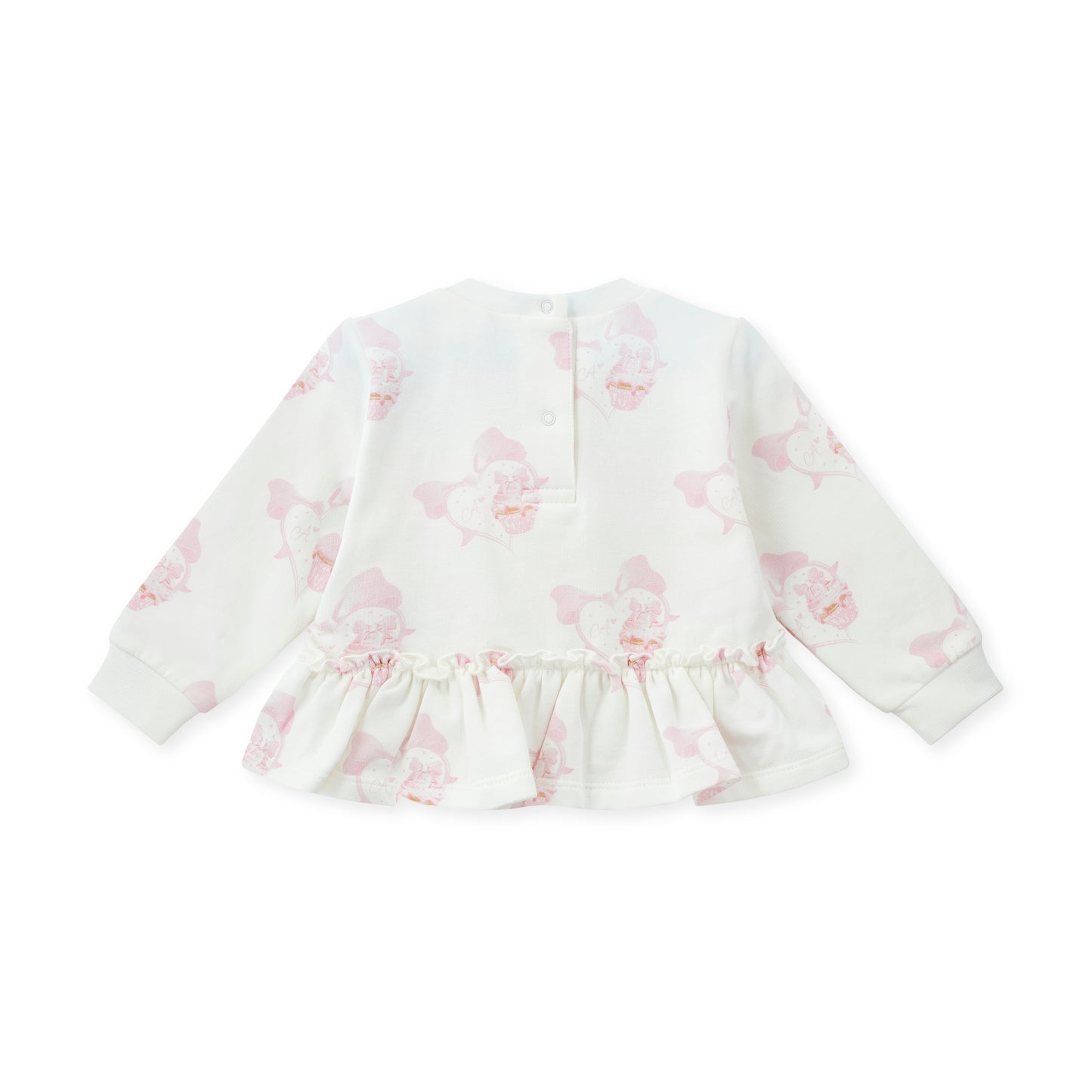 Little A Girls White Bow Frill Tracksuit Jasmine