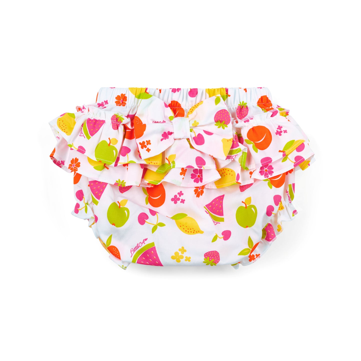 PRE ORDER Little A White Fruit Printed Jam Pant Set Pippa