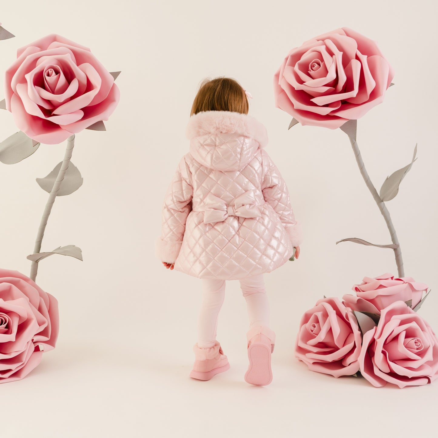 PRE ORDER Little A Pink Quilted Jacket Dolly