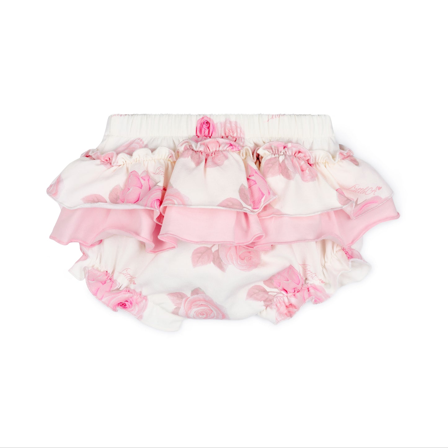 PRE ORDER Little A Girls Pink Rose Print Pant Set Deena
