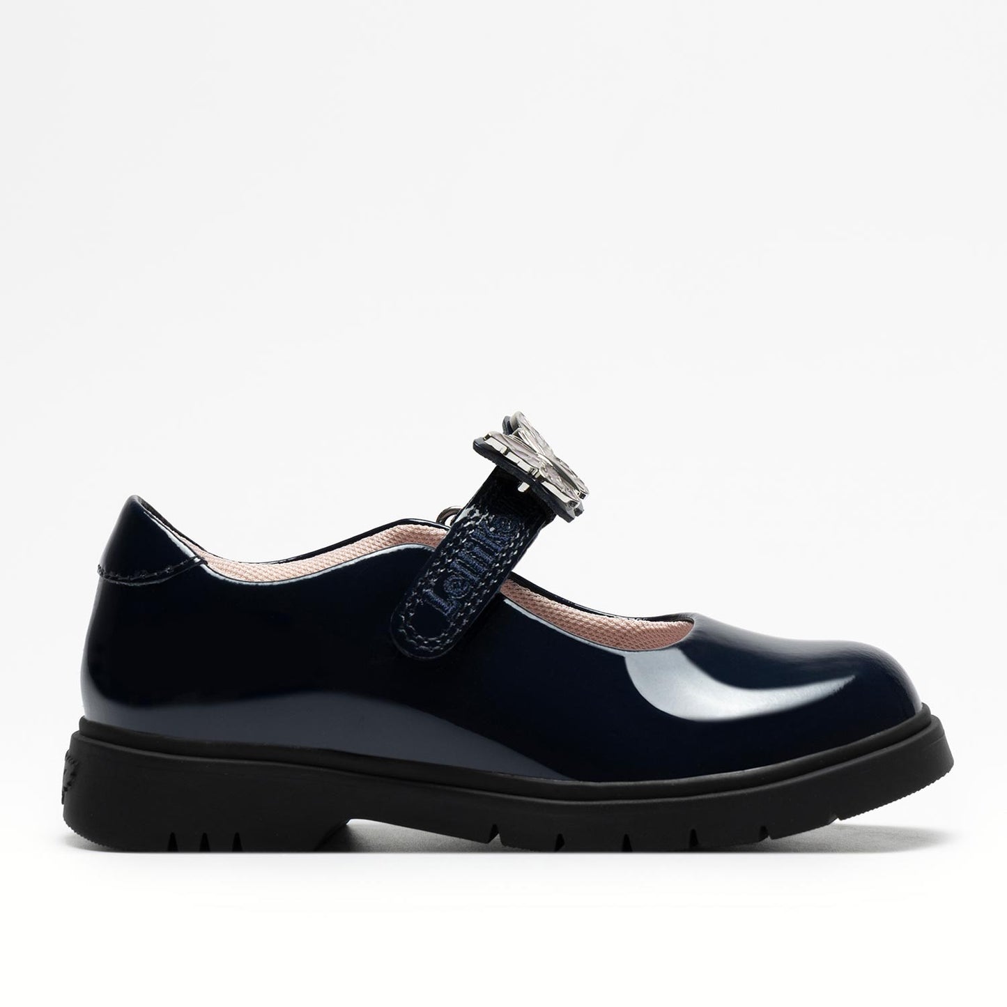 Lelli Kelly Navy Patent Butterfly School Shoe Delilah
