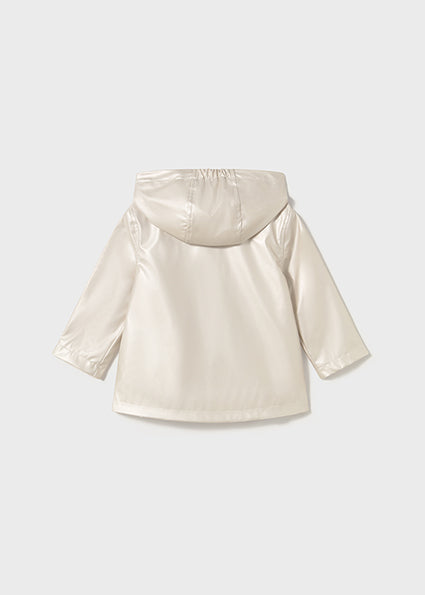 Mayoral Girls Gold Metallic Rain Coat 1463
