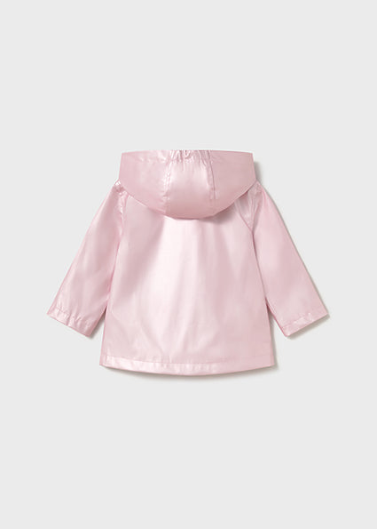 Mayoral Girls Pink Metallic Rain Coat 1463