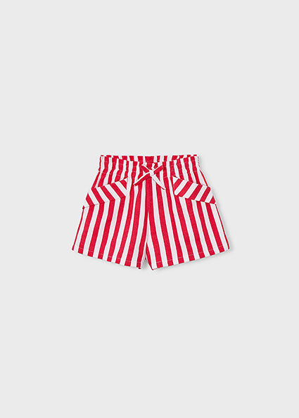 Mayoral Girls Red Stripe Summer Short Set 3016 3221