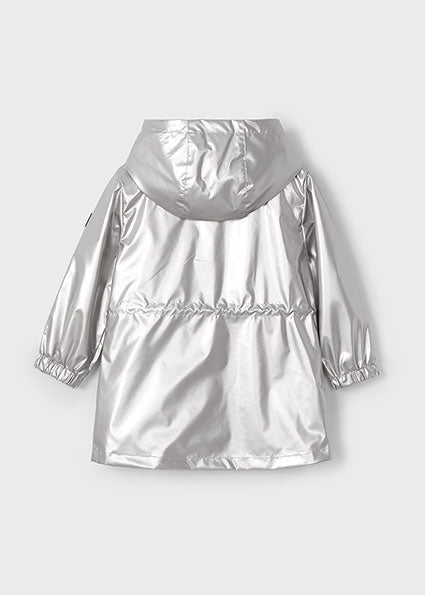Mayoral Girls Silver Metallic Windbreaker 3411
