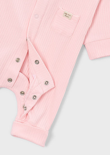 Mayoral Baby Girl Ribbed Pink Onesie 1726