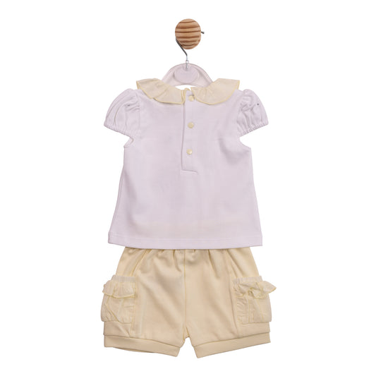 PRE ORDER Mintini Baby Girls Lemon Short Set 7108
