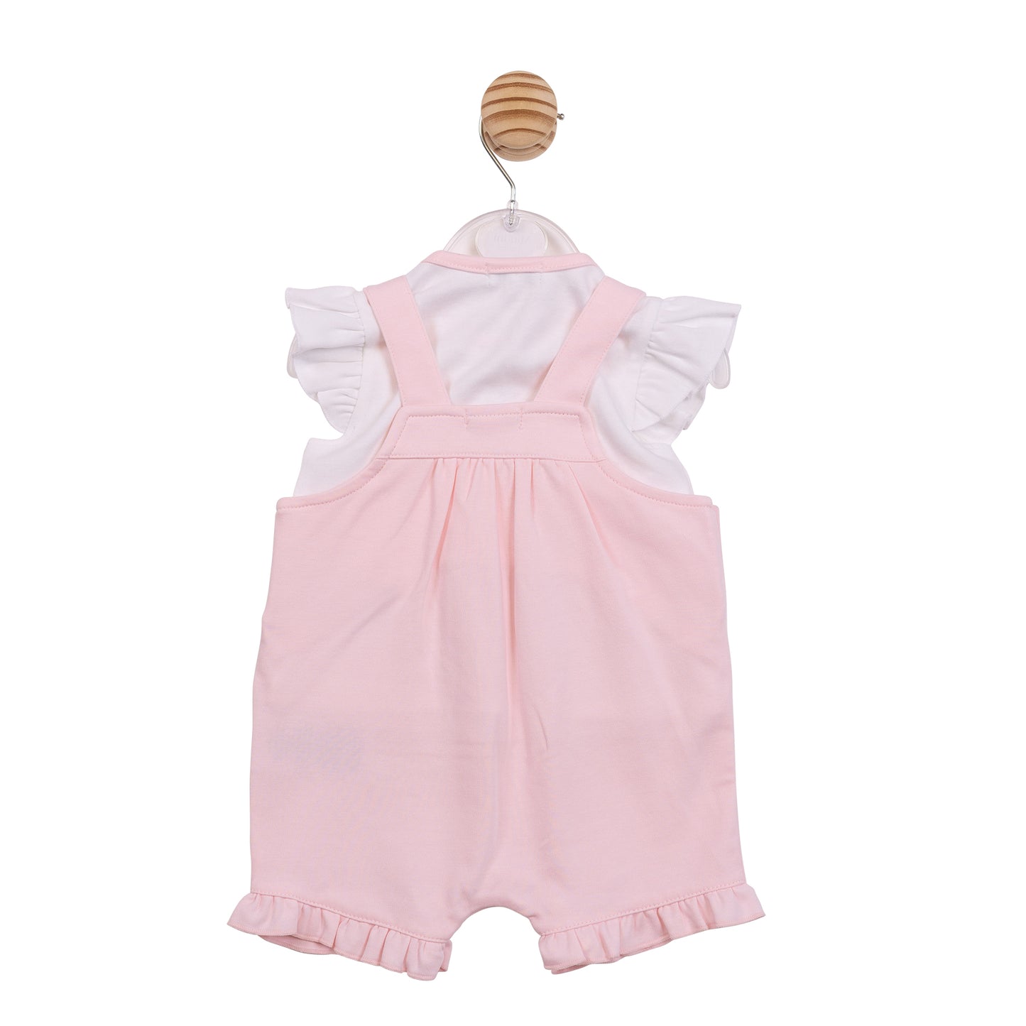 PRE ORDER Mintini Baby Girls Pink Dungaree Set 7206