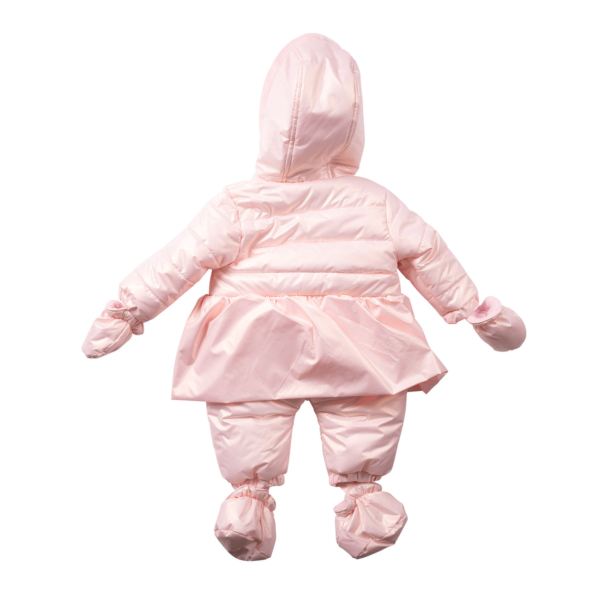 Mintini Baby Girl Pink Metallic Snowsuit 7271