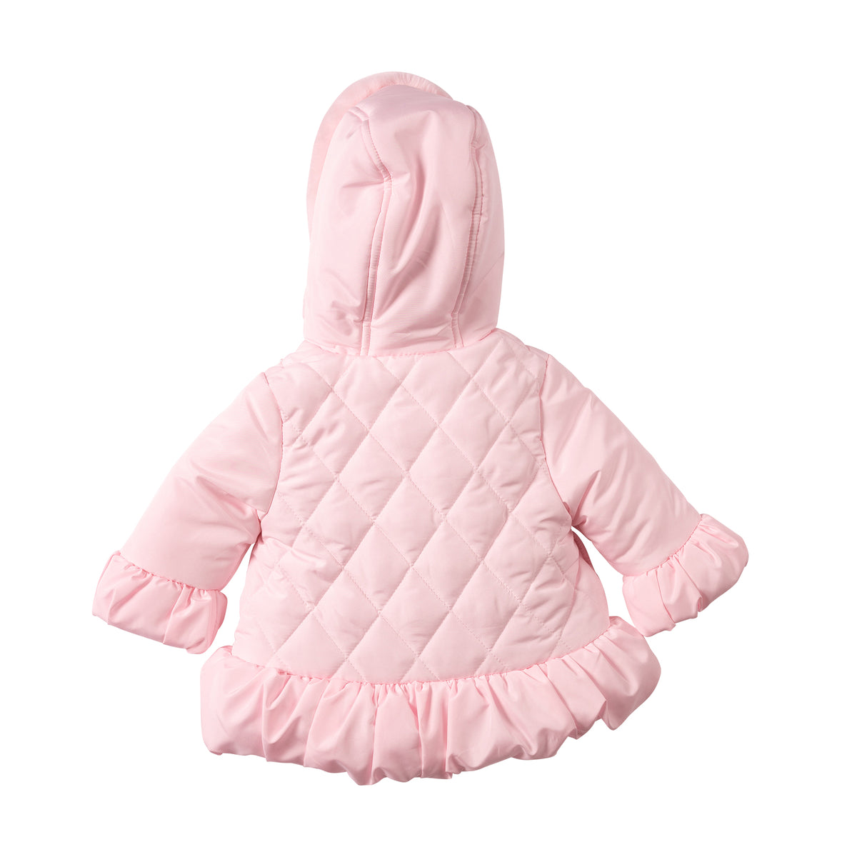 Mintini Baby Girl Pink Pearl Frill Jacket 7281