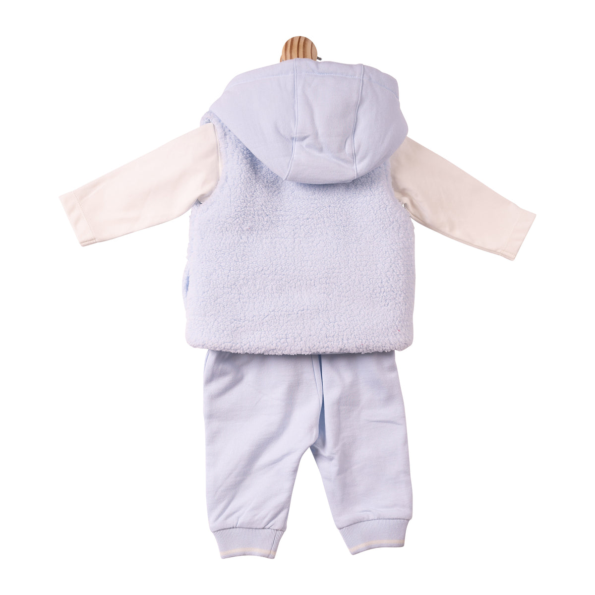 Mintini Baby Boy Fur Tracksuit & Gilet Set 7305