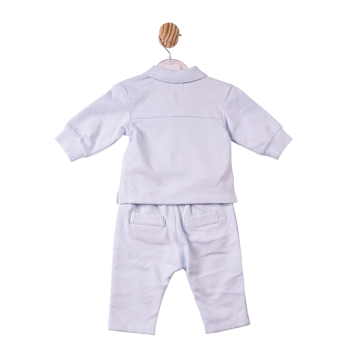 Mintini Baby Boy Blue Polo Shirt Set 7359