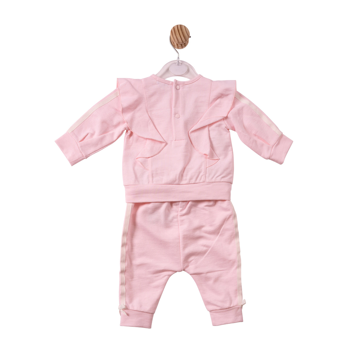 Mintini Baby Girl Pink Frill Tracksuit 7511