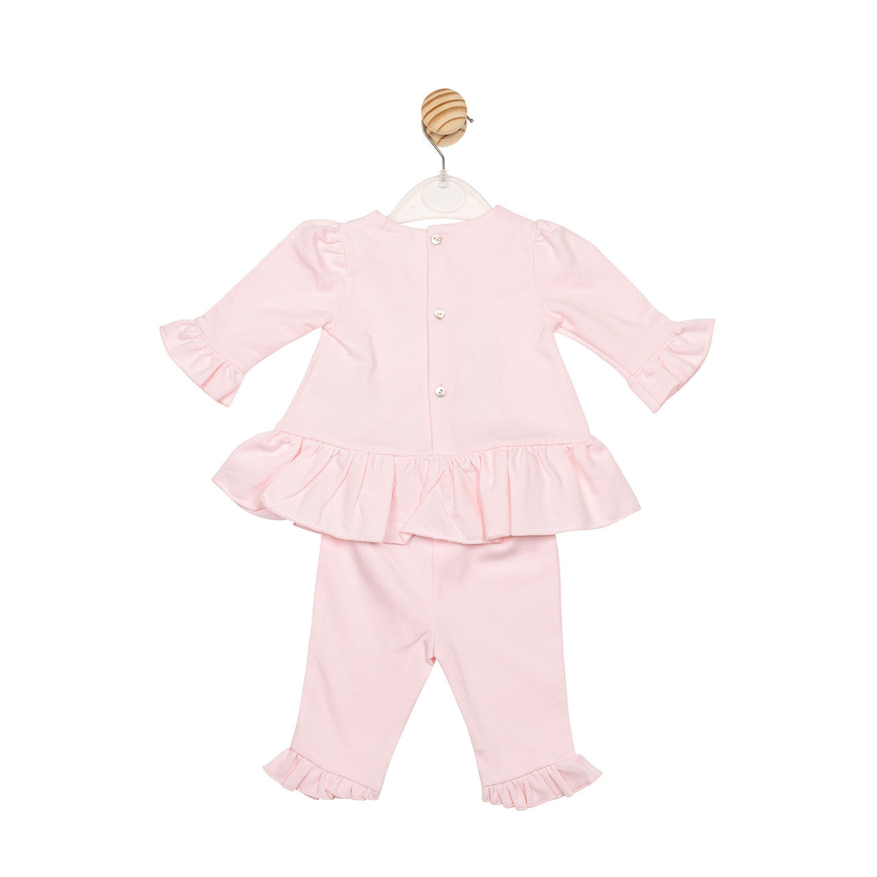 Mintini Baby Girl Pink Bow Legging Set 6802