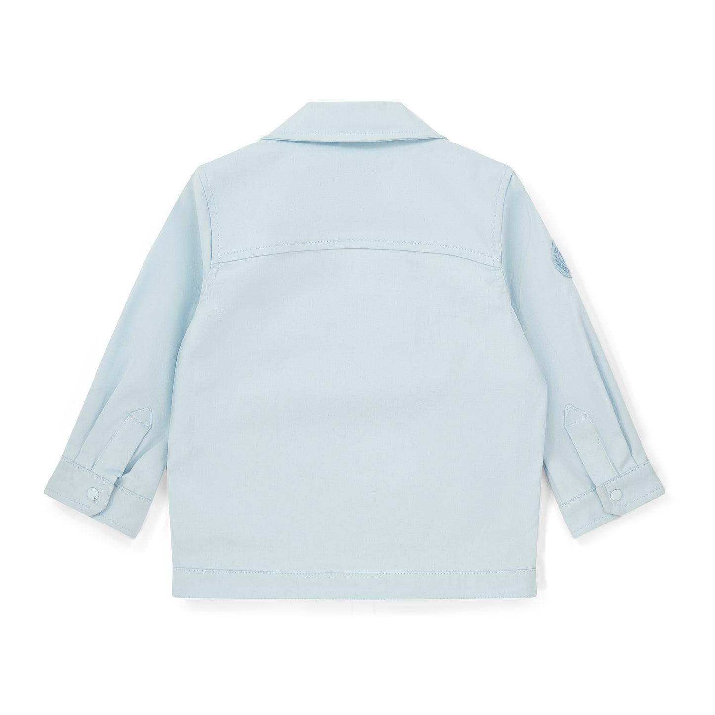 Mitch & Son Pale Blue Twill Overshirt Joseph