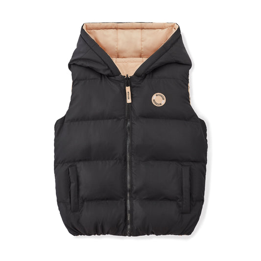 Mitch & Son Beige & Black Reversible Gilet James