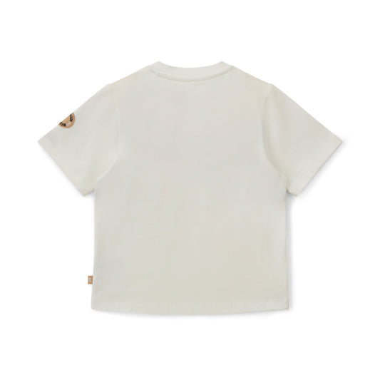 Mitch & Son Boys White Front Panel T-Shirt Liam