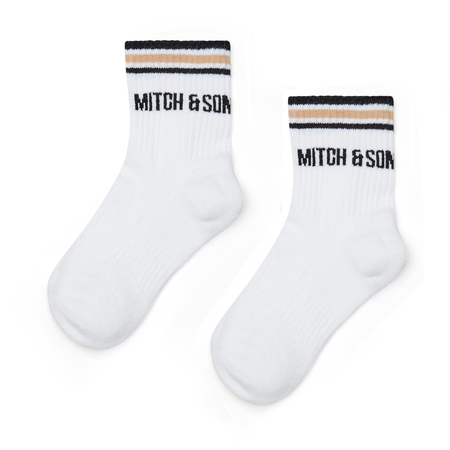 Mitch & Son White Sport Sock Lawson