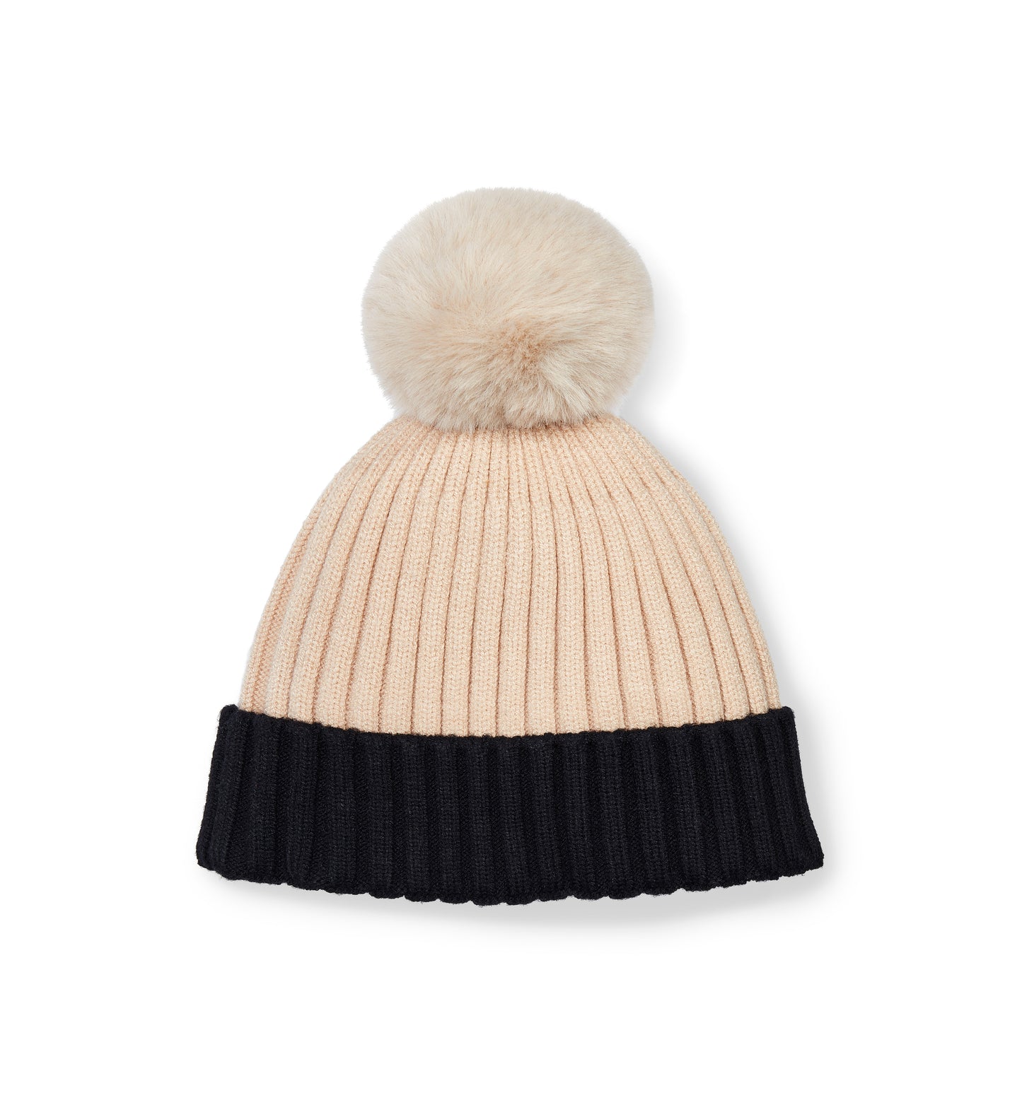 Mitch & Son Beige Knitted Pom Hat Jimmy